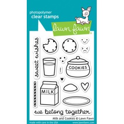 Lawn Fawn MILK AND COOKIES stamp set